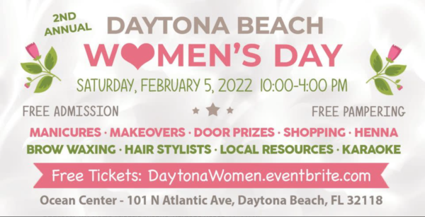 Daytona Beach Women's Day flyer